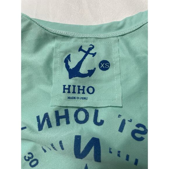 HIHO NWT VI Compass UPF 50+ N S E W Surf Shirt St John Virgin Islands Blue XS - Picture 6 of 7